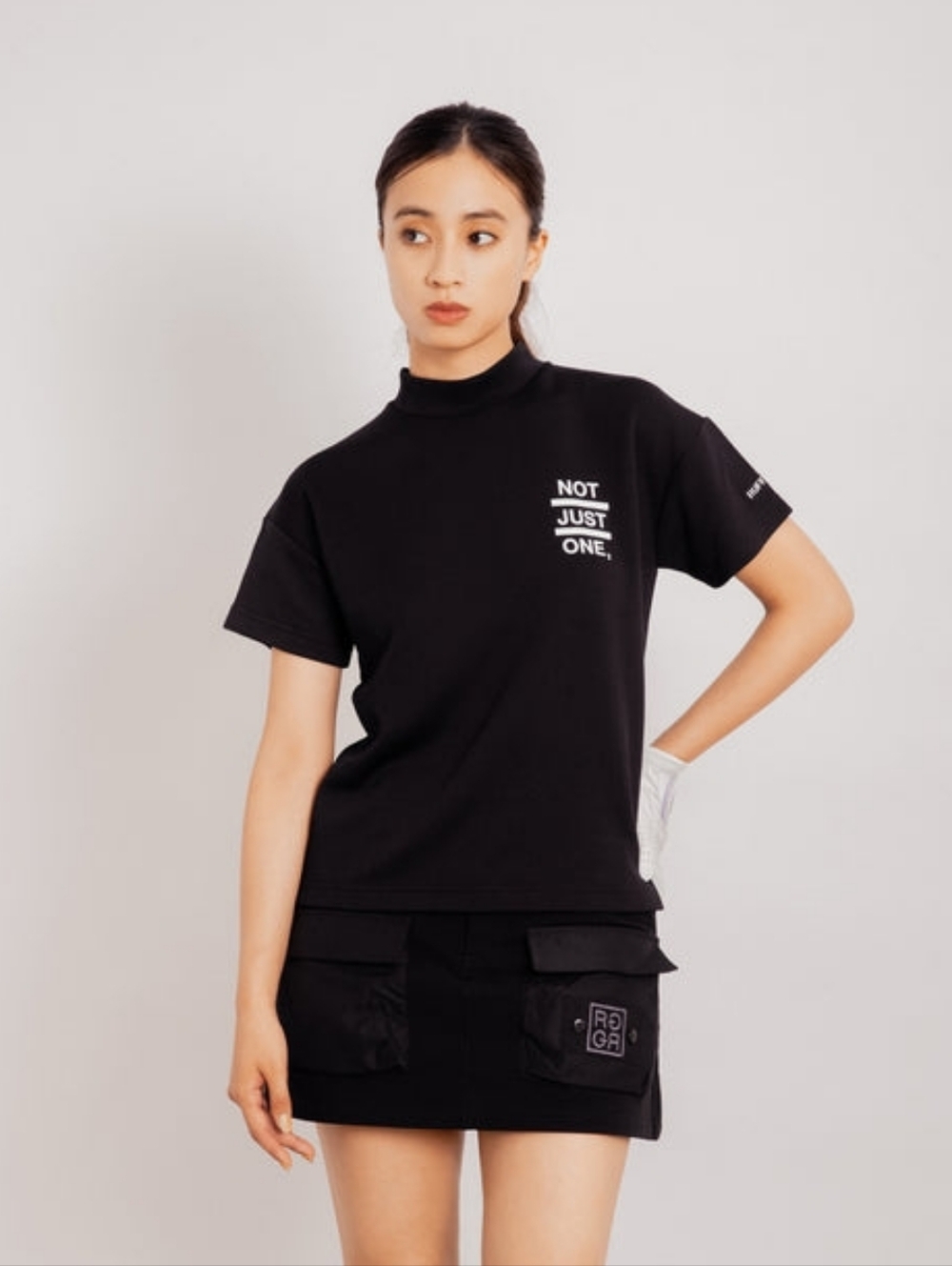 RUFFLOG Hyper Stretch Golf Skirt in Black